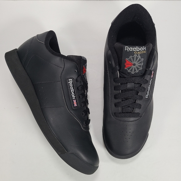 Reebok Classic Princess Black Casual Retro Athletic Sneakers Women Size 9 Wide - Picture 1 of 10
